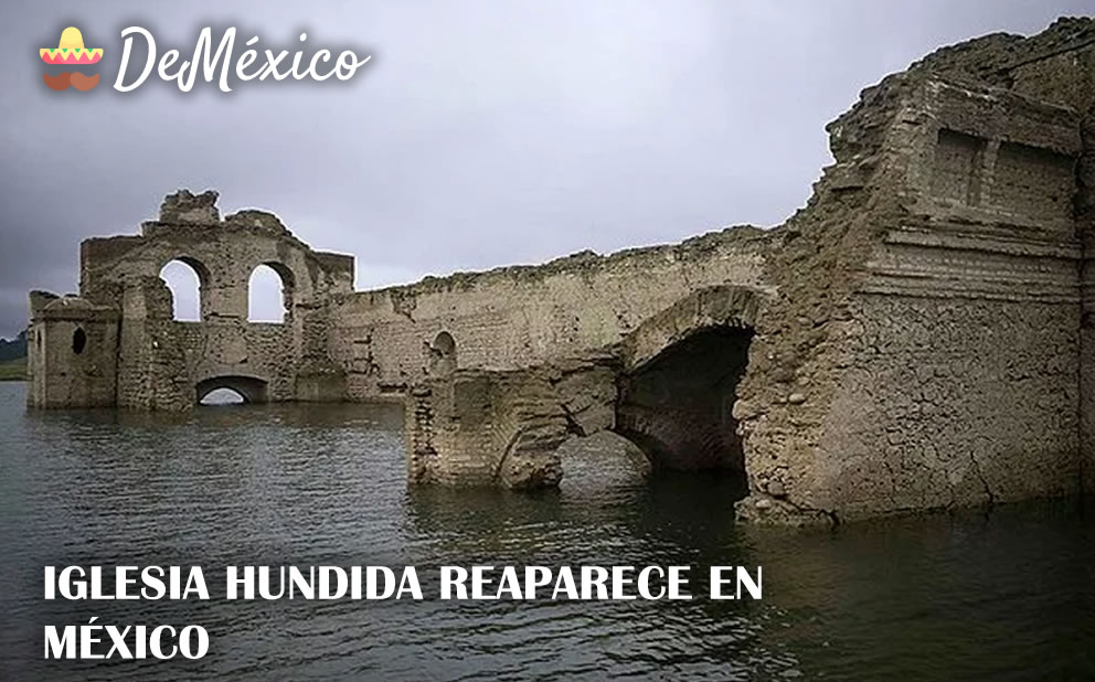 Iglesia hundida reaparece en México